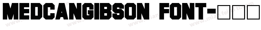 medcangibson font字体转换